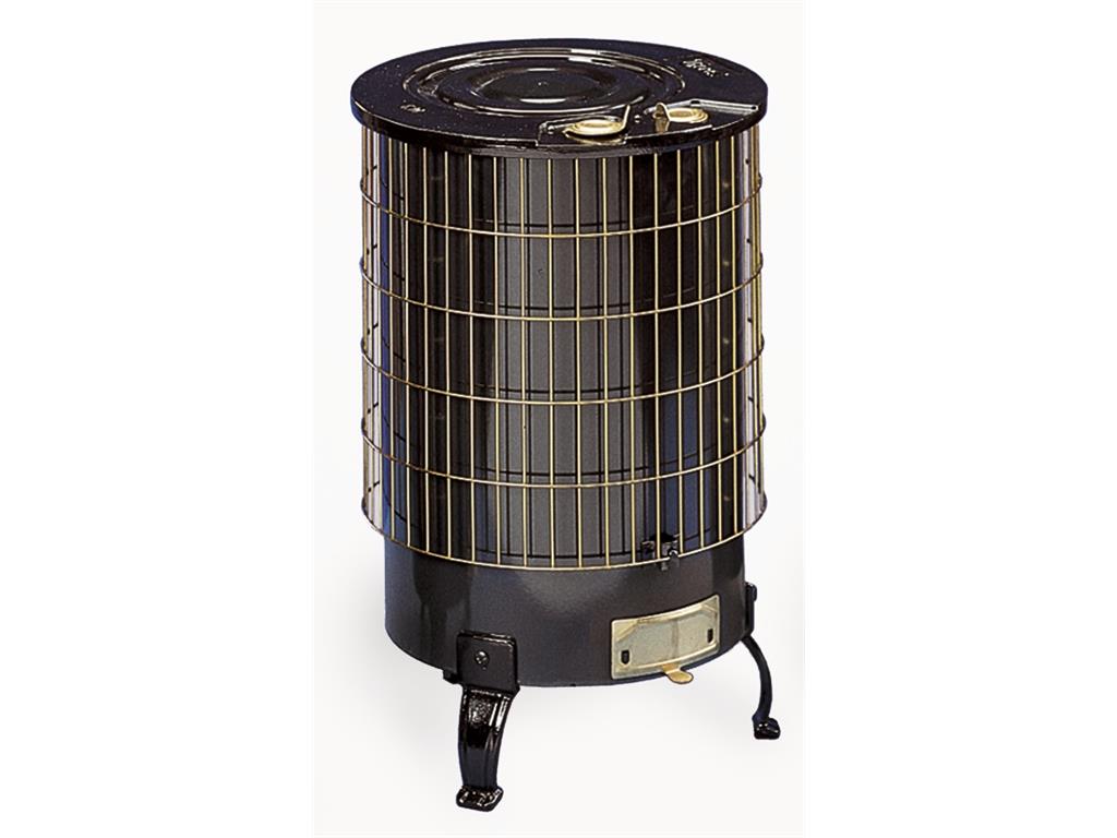 THECA N/° 6 Po/êle /à bois avec grille 120/ mm Noir