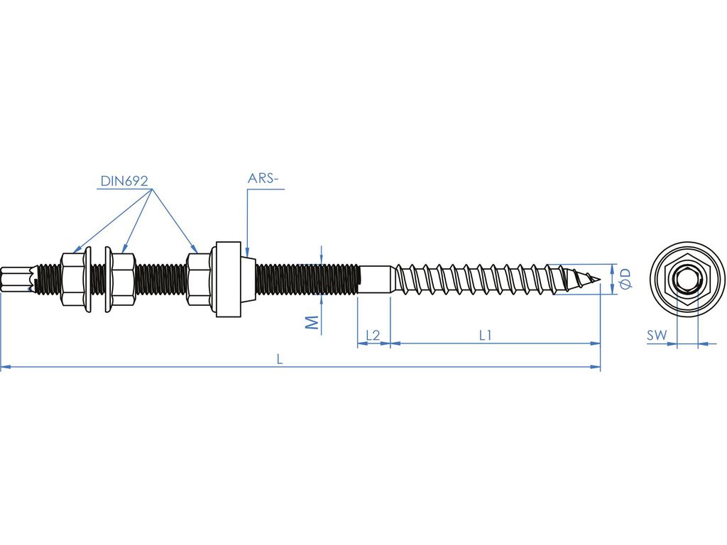 Vis Double Filetage 50 Pièces Insérer écrou Filetage Manchon de Réparation  Douille Filetée Vis Réduisant L'outil de Conversion Femelle M10 Mâle (1D)