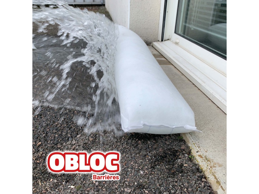 2 boudins anti-inondation 90 cm 0BLOC® (Barrières anti-inondation