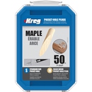 Caches trous  en bois massif KREG® Bouchons - érable 50