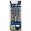 Coffret - Foret &agrave; b&eacute;ton en carbure avec emmanchement hexagonal 1/4