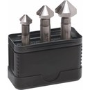Coffret - Fraise conique &agrave; &eacute;bavurer HSS, DIN 335 C, 90&deg;