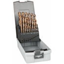 Coffret - Foret h&eacute;lico&iuml;dal HSS Cobalt, tige &agrave; 3&nbsp;pans, court, DIN 338 RN