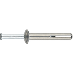 Cheville metallique de frappe avec pointe en acier