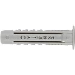 Cheville nylon quadruple expansion pour tout type de materiaux