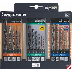 Coffret - Combiset Master-bois/pierre/m&eacute;tal  16&nbsp;pi&egrave;ces, bois TM 5, LongLife TSS 