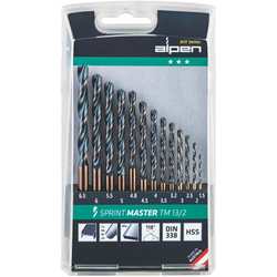 Coffret - Sprint Master, foret h&eacute;lico&iuml;dal HSS, court, DIN 338 RN, SET