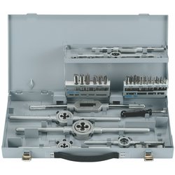 Coffret - Taraud &agrave; rainurer HSS, &agrave; rainure droite, pour filetage m&eacute;trique ISO DI