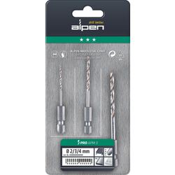 Coffret - Alpen Pro, foret h&eacute;lico&iuml;dal HSS, court, DIN 338 RN, SET