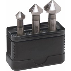 Coffret - Fraise conique &agrave; &eacute;bavurer HSS, division in&eacute;gale, DIN 335 C, 90&deg;, SET