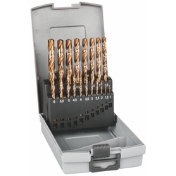 Coffret - Foret h&eacute;lico&iuml;dal HSS Cobalt, tige &agrave; 3&nbsp;pans, court, DIN 338 RN