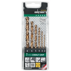 Coffret - Foret h&eacute;lico&iuml;dal HSS Cobalt, tige &agrave; 3&nbsp;pans, court, DIN 338 RN