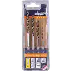 Coffret - Foret h&eacute;lico&iuml;dal pour bois
pour machines HSS
avec emmanchement hexagon