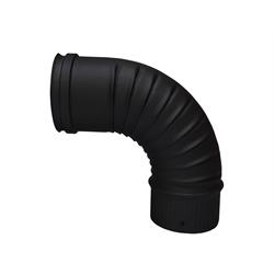 Coude 90° émaillé noir soudé