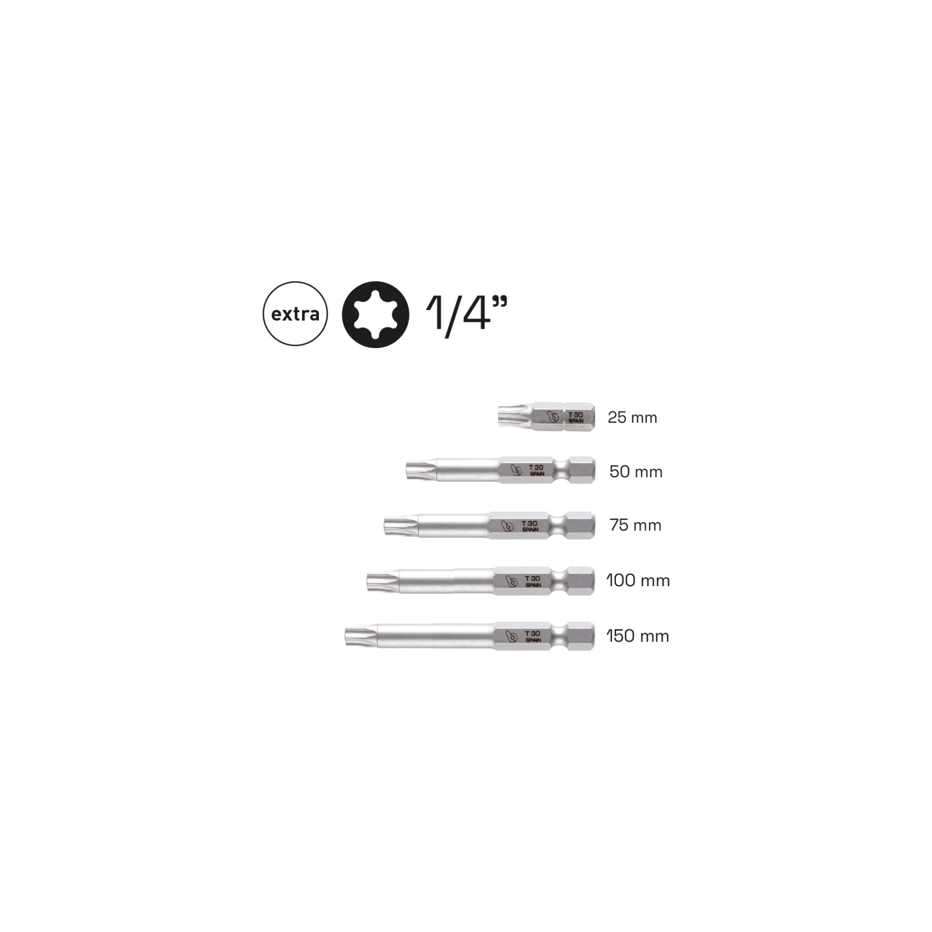 product-7046 EMBOUTS DE VISSAGE 1/4" TORX EXTRA HARD – Image 1