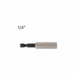 ADAPTATEUR 1/4" MAGNETIQUE INOX AVEC ANNEAU Ø11